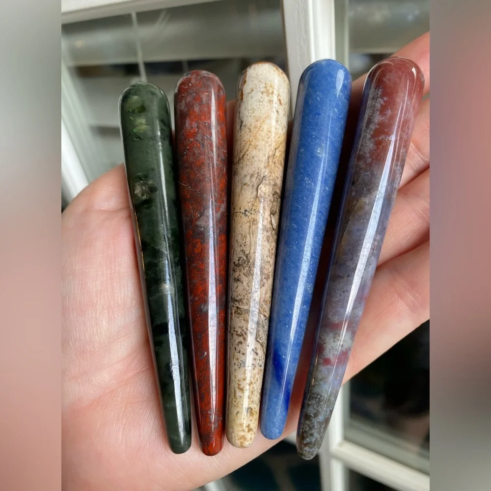 Stone Massage Wands - Acupressure Tools